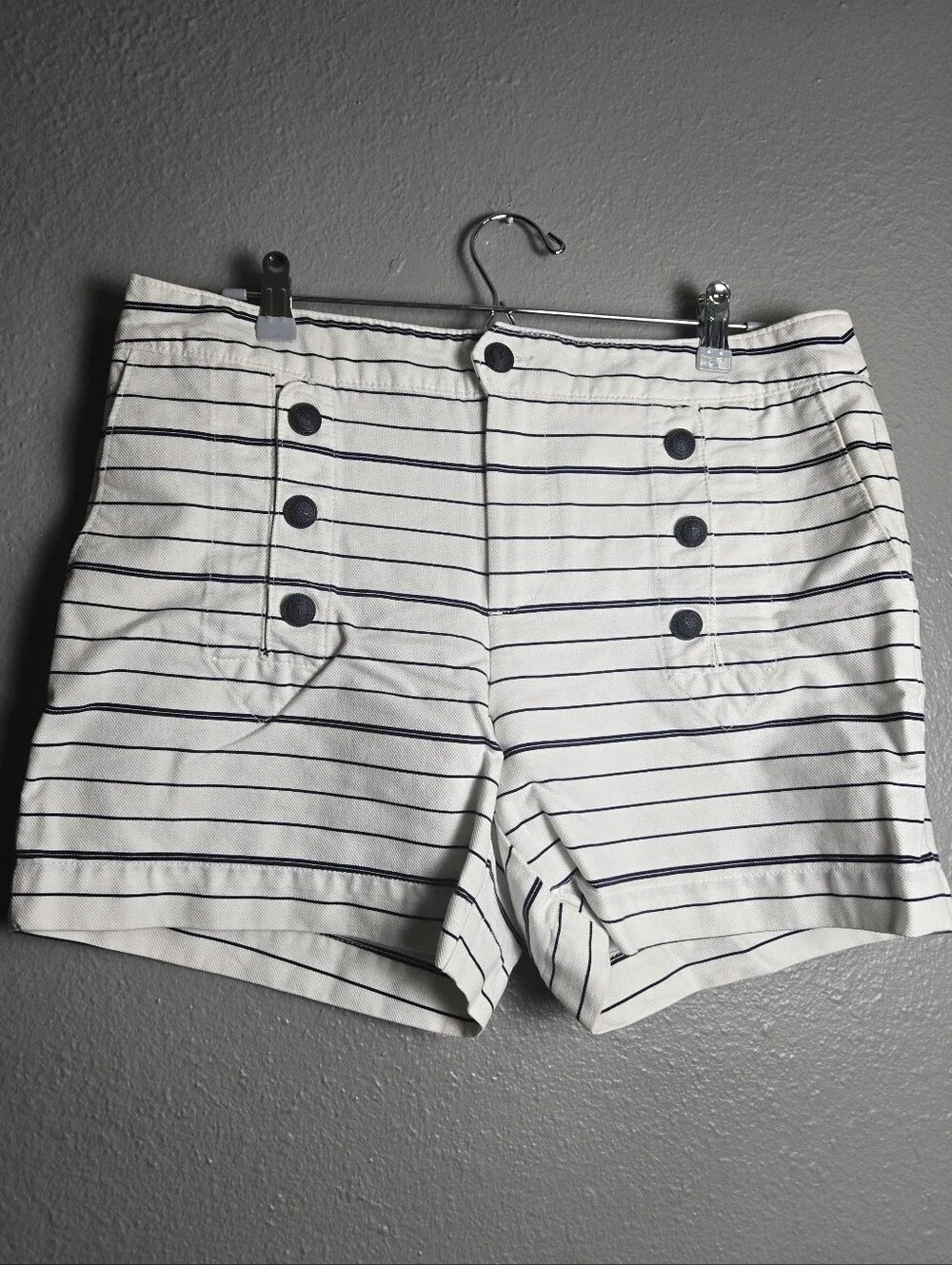 FALL SALE! Tommy Hilfinger Sailor Nautical Striped Shorts Size 12